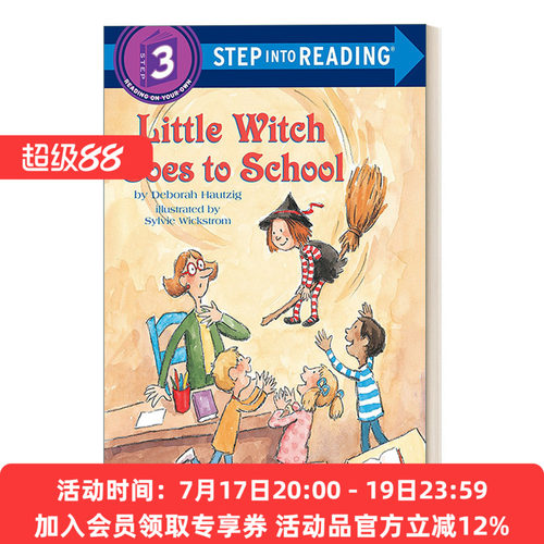 小女巫去上学 英文原版 Step into Reading 3 - Little Witch Goes to School 英文版 进口英语原版书籍