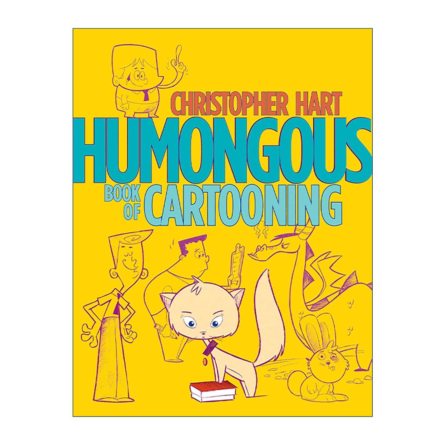 英文原版 Humongous Book of Cartooning 卡通设计宝典 漫画绘画初学者指南 克里斯托弗·哈特 英文版 进口英语原版书籍