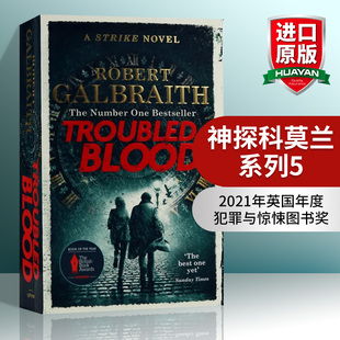 Troubled 真血 Strike 神探科莫兰系列5 Blood 进口英语原版 小说 英文版 英文原版 书籍 Cormoran 罗伯特加尔布雷思
