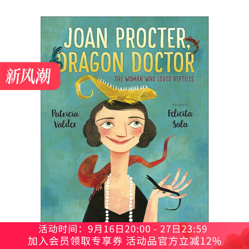 英文原版 Joan Procter Dragon Doctor 女性开拓者小传 龙医生与科莫多巨蜥 两栖爬行动物学家琼·普罗科特 儿童绘本 帕特里夏