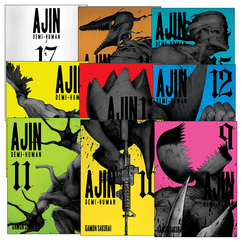 现货 英文原版 Ajin Demi-Human 亚人系列9-17册 科幻漫画 樱井画门Gamon Sakurai 英文版 进口英语原版书籍