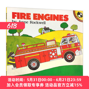 消防车 英文原版绘本 Fire Engines 交通工具低幼宝宝书 英文版 进口英语原版书籍