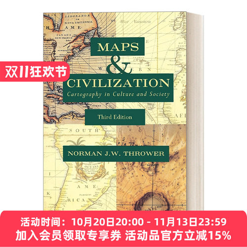 英文原版 Maps and Civilization  Third Edition 地图的文明史 制图学 古根汉姆奖得主Norman J. W. Thrower 英文版 进口英语书籍