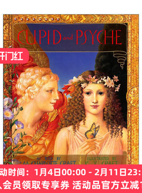 英文原版 Cupid and Psyche 丘比特与普赛克 精装 希腊神话 古典绘画 英文版 进口英语原版书籍