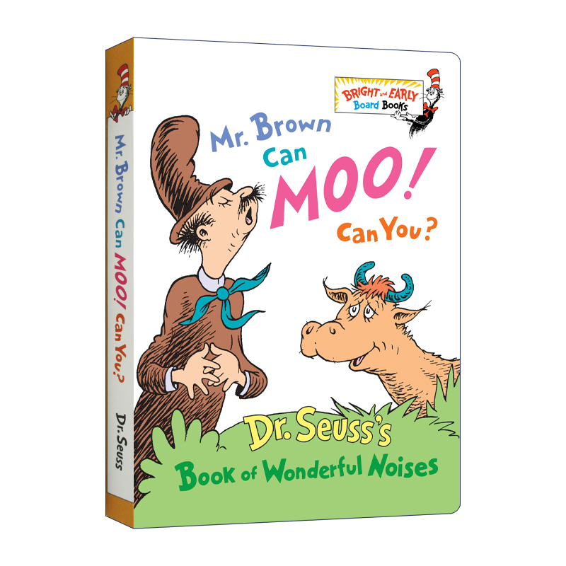 华研原版 布朗先生可以嚒嚒叫! 你行么? 英文原版 Mr. Brown Can Moo! Can You? 苏斯博士 儿童启蒙 英文版 进口英语书籍