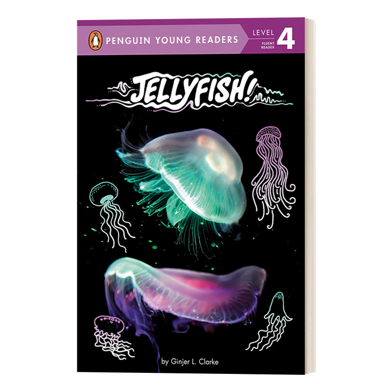 英文原版 Jellyfish- Penguin Young Readers Level 4水母企鹅青少分级阅读4级读物动物主题英文版进口英语原版书籍