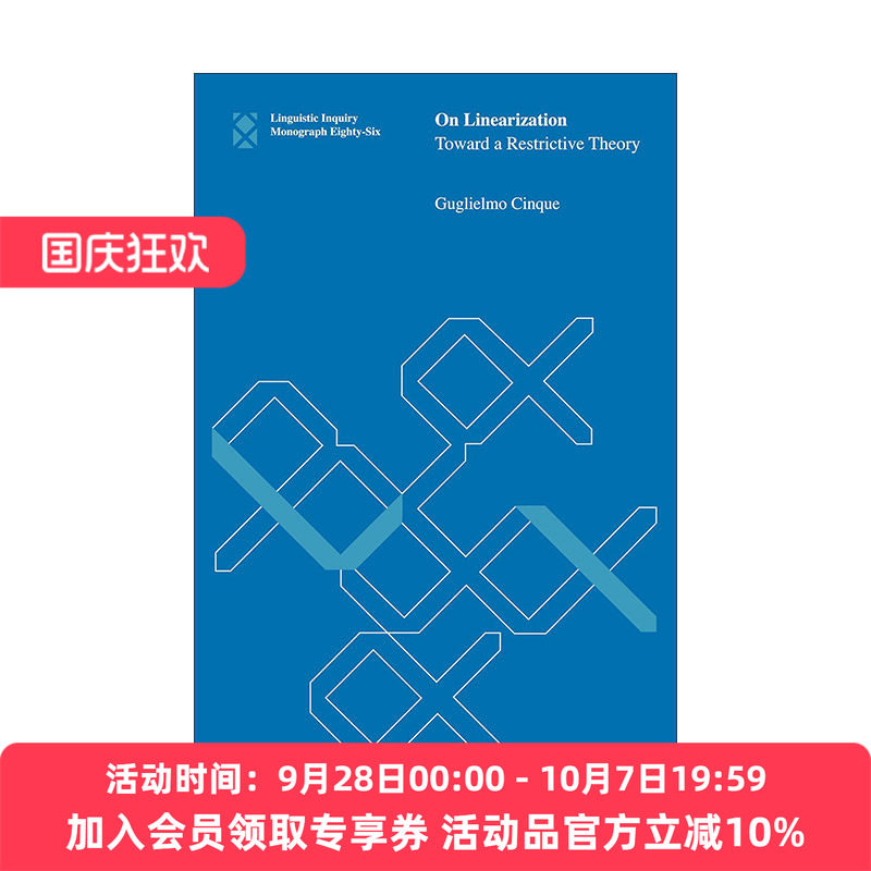 英文原版 On Linearization The MIT Press 论线性化 发展限制性理论 句法学 语言学教授Guglielmo Cinque 英文版进口英语原版书籍