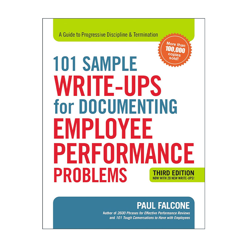 英文原版 101 Sample Write-Ups for Documenting Employee Performance Problems 绩效对话101个范例 英文版 进口英语原版书籍