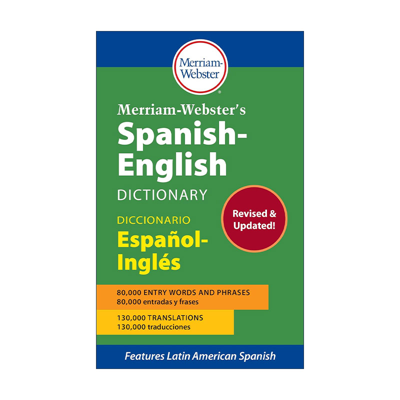 原版 Merriam-Webster's Spanish-English Dictionary 韦氏西班牙语双语词典 新版 进口原版书籍