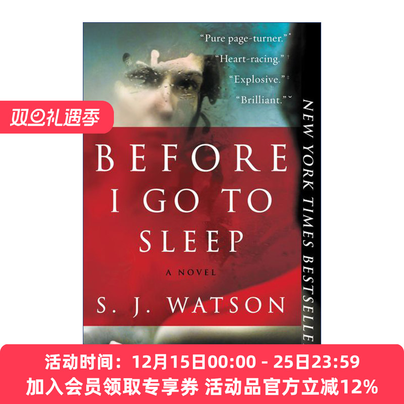 别相信任何人  英文原版 Before I Go to Sleep 在我入睡前 S.J.沃森 英文版 进口英语原版书籍