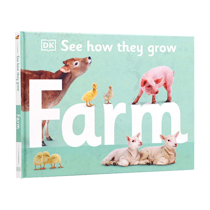 英文原版 See How They Grow Farm 看看他们是如何种植农场的 儿童启蒙认知绘本 帮助宝宝认知世界探索世界 英文版 进口英语书籍