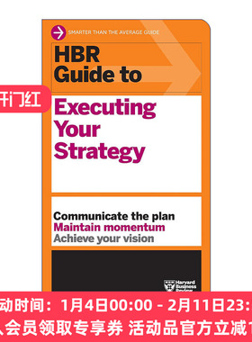 哈佛商业评论指南系列  英文原版 HBR Guide to Executing Your Strategy 执行你的战略 英文版 进口英语原版书籍