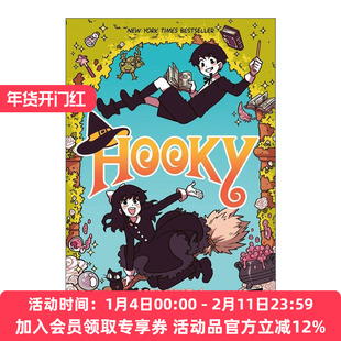 英文原版 Hooky 双胞胎兄妹的奇幻冒险1 全彩漫画 英文版 进口英语原版书籍
