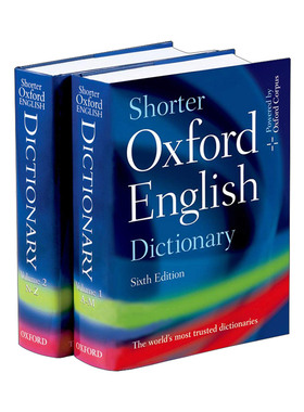 精缩牛津英语词典 英文原版 Shorter Oxford English Dictionary 英文版 进口英语原版书籍