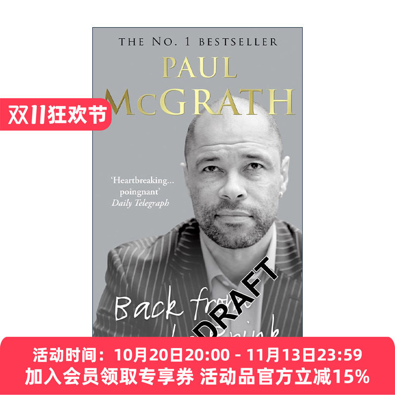 英文原版 Back from the Brink 爱尔兰足球运动员 前曼联球星保罗·麦克格拉斯自传 英文版 进口英语原版书籍