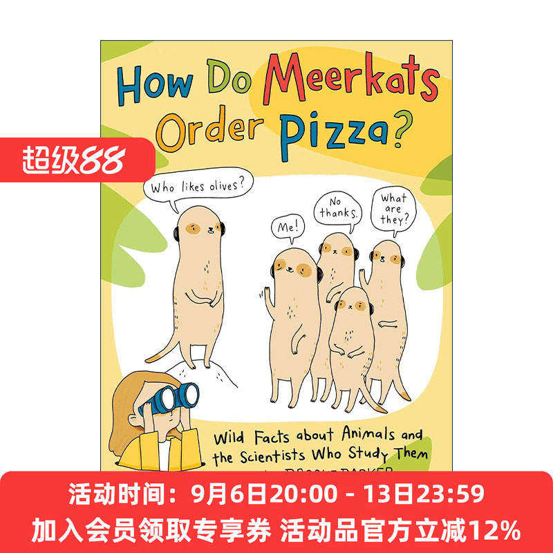 英文原版 How Do Meerkats Order Pizza 猫鼬如何订比萨 关于动物和动物研究者的冷知识 漫画图像小说 英文版 进口英语原版书籍