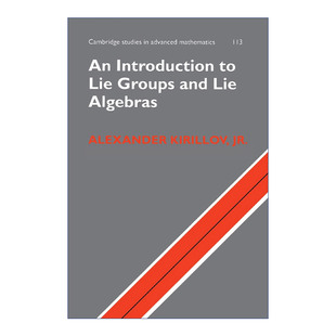 李群和李代数导论  英文原版 An Introduction to Lie Groups and Algebras 剑桥高等数学研究系列 英文版 进口英语原版书籍