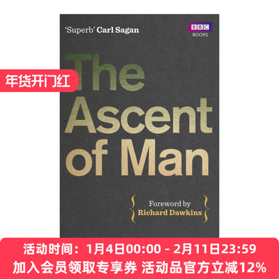 英文原版 The Ascent Of Man 人之上升 人类智慧的发展历程 雅可布·布洛诺夫斯基 英文版 进口英语原版书籍