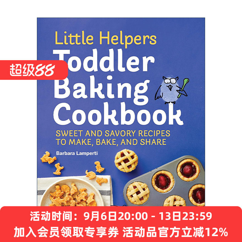 英文原版 Little Helpers Toddler Baking Cookbook 小帮手系列 幼儿烘焙食谱 亲子互动甜点制作指南 提高动手能力 英文版