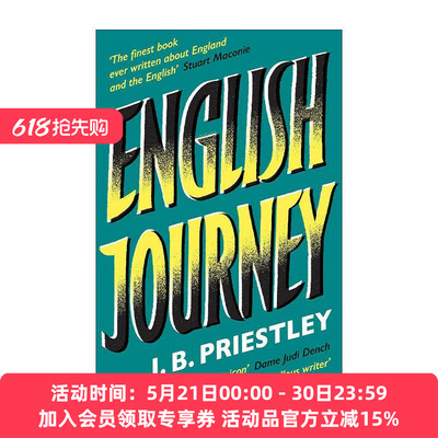 英文原版 English Journey 英国游记 J.B.普利斯特里 英国社会文化的观察和思考 英文版 进口英语原版书籍