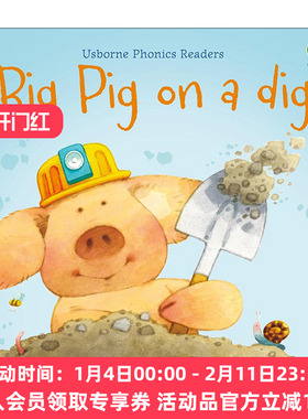 英文原版 Phonics Readers Big Pig On A Dig 大猪挖宝藏 英文版 进口英语原版书籍