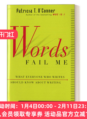英文原版 Words Fail Me 我写不出来 英语写作必要技能 Woe Is I作者 英文版 进口英语原版书籍