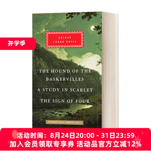 英文原版小说 The Hound of the Baskervilles Study in Scarlet The Sign of Four 福尔摩斯探案 Everyman 英文版 进口英语书籍