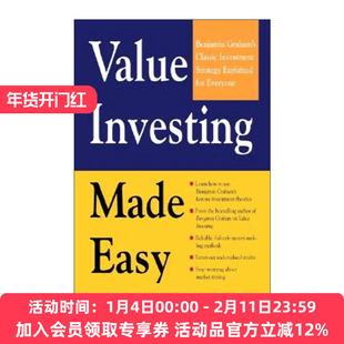 英文原版 Value Investing Made Easy 格雷厄姆经典投资策略 让价值投资变得更容易 英文版 进口英语原版书籍