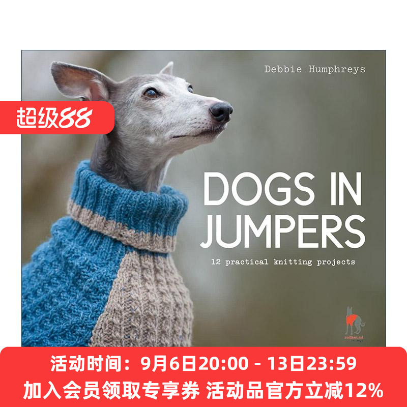 英文原版 Dogs in Jumpers 给狗狗织毛衣 12个编织方案 英文版 进口英语原版书籍