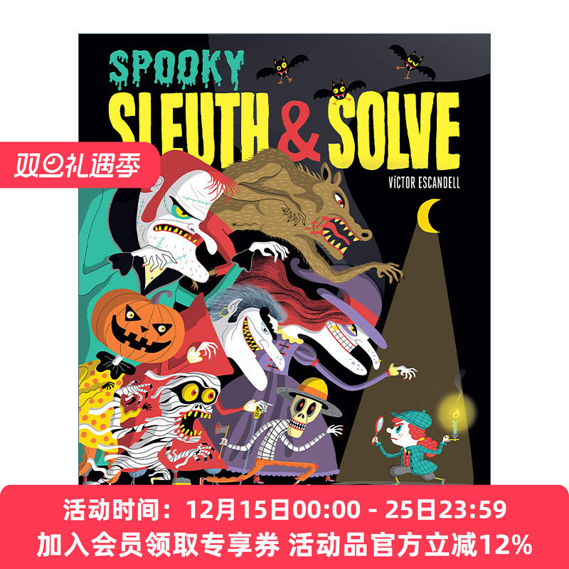 英文原版 Sleuth & Solve Spooky 侦探解密 恐怖篇 精装 英文版 进口英语原版书籍