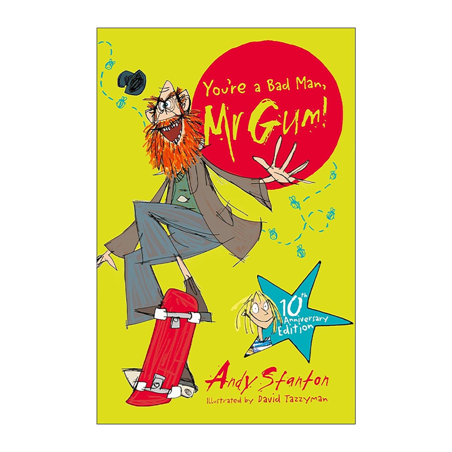 英文原版 You're a Bad Man Mr.Gum 阿甘先生和大狗杰克 儿童动作冒险小说 英文版 进口英语原版书籍