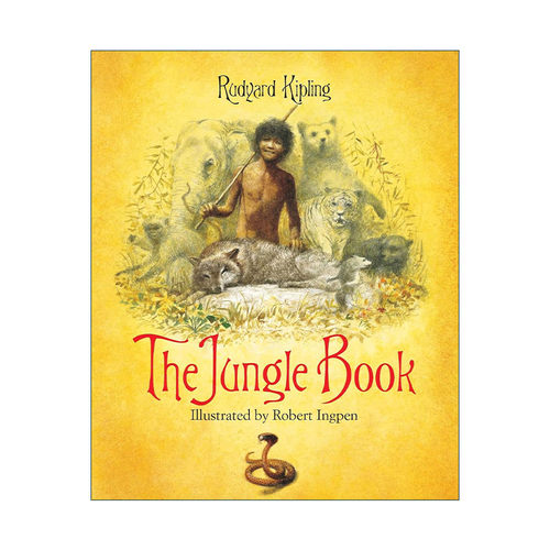英文原版 The Jungle Book 罗伯特·英潘名著插画系列 丛林之书 精装 国际安徒生插画奖得主Robert Ingpen 进口英语原版书籍
