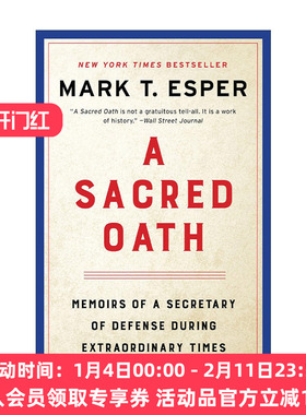 英文原版 A Sacred Oath 神圣誓言 前美国国防部长Mark Esper 英文版 进口英语原版书籍