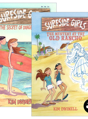 英文原版 Surfside Girls 冲浪女孩系列1-2册 儿童推理冒险漫画 Kim Dwinell 英文版 进口英语原版书籍