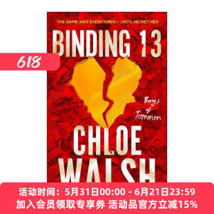 英文原版 Binding 13  托曼男孩1 The Boys of Tommen 北美晋江浪漫爱情小说 Chloe Walsh 英文版 进口英语原版书籍