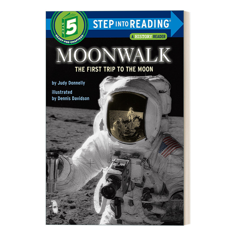 月球漫步 英文原版 Step Into Reading 5 - Moonwalk 兰登分级读物5 英文版 进口英语原版书籍