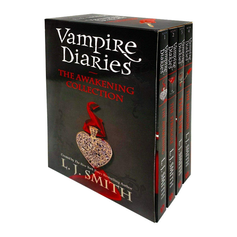 英文原版小说 Vampire Diaries Collection 1 Slipcase 吸血鬼日记1-4 英文版 进口英语原版书籍