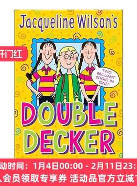 英文原版 Jacqueline Wilson Double Decker 杰奎琳·威尔逊 女孩友谊二合一故事书 英文版 进口英语原版书籍