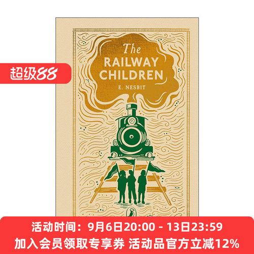 英文原版 The Railway Children 铁路边的孩子们 Puffin Clothbound Classics 精装海雀布纹经典 英文版 进口英语原版书籍