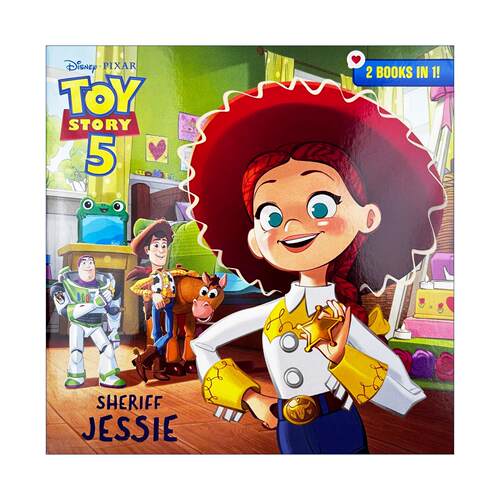英文原版 Sheriff Jessie Deputy Buzz Disney Pixar Toy Story 5 迪士尼 皮克斯 玩具总动员5 警长杰西 副警长巴斯 二合一故事集