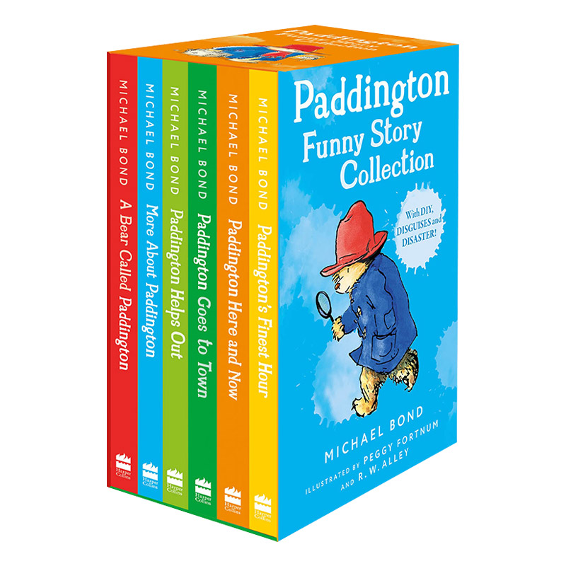 帕丁顿熊系列 英文原版 Paddington Funny Story Collection 新版插画故事书 六册盒装 英文版 进口英语原版书籍