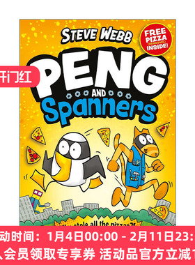 英文原版 Peng and Spanners 小企和扳手 谁偷了披萨 Steve Webb儿童彩色漫画 英文版 进口英语原版书籍