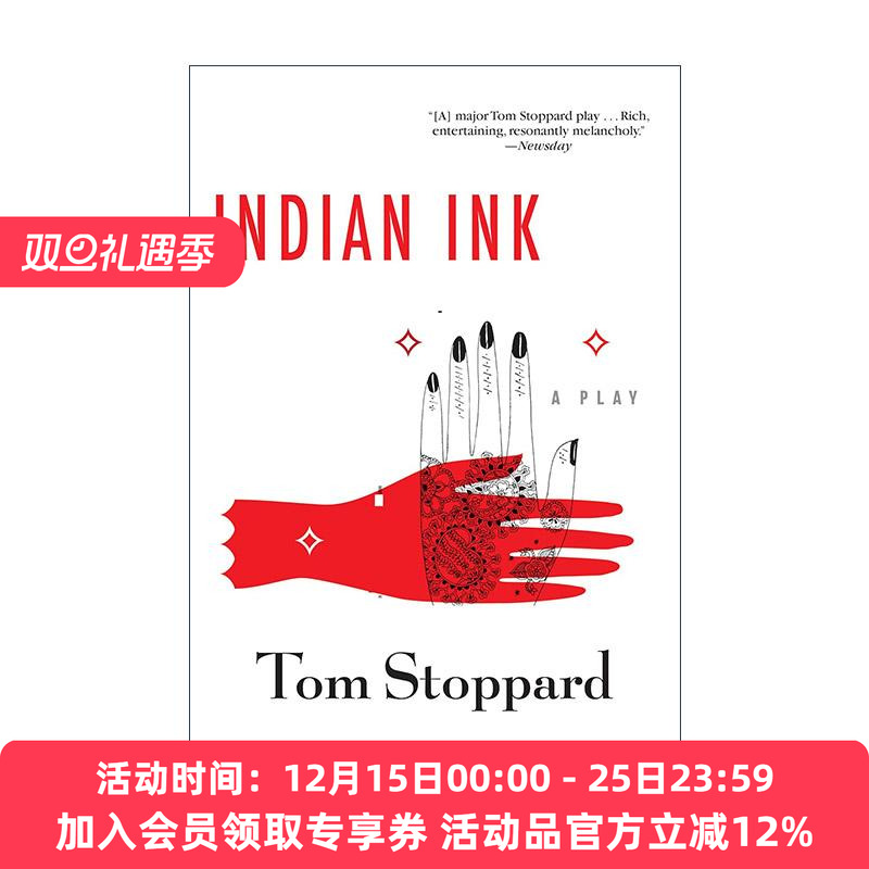英文原版 Indian Ink 印度墨汁 戏剧 Tom Stoppard汤姆·斯托帕 英文版 进口英语原版书籍