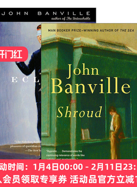 英文原版小说 Cleave Trilogy 2册 Vintage International John Banville约翰 班维尔 月食 裹尸布 英文版 进口英语原版书籍