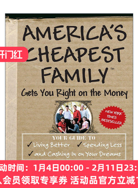 英文原版 America's Cheapest Family Gets You Right on the Money 美国省钱家庭教你正确花钱 理财指南 英文版进口英语原版书籍
