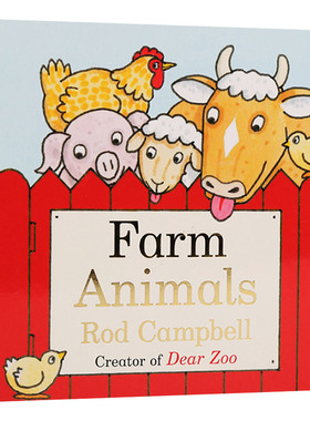 农场动物 英文原版绘本 Farm Animals 儿童英语启蒙纸板书 英文版进口原版书籍 Rod Campbell