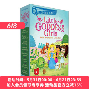 英文原版 Little Goddess Girls Hello Brick Road Collection 小女神们1-8册套装 冒险章节书 英文版 进口英语原版书籍