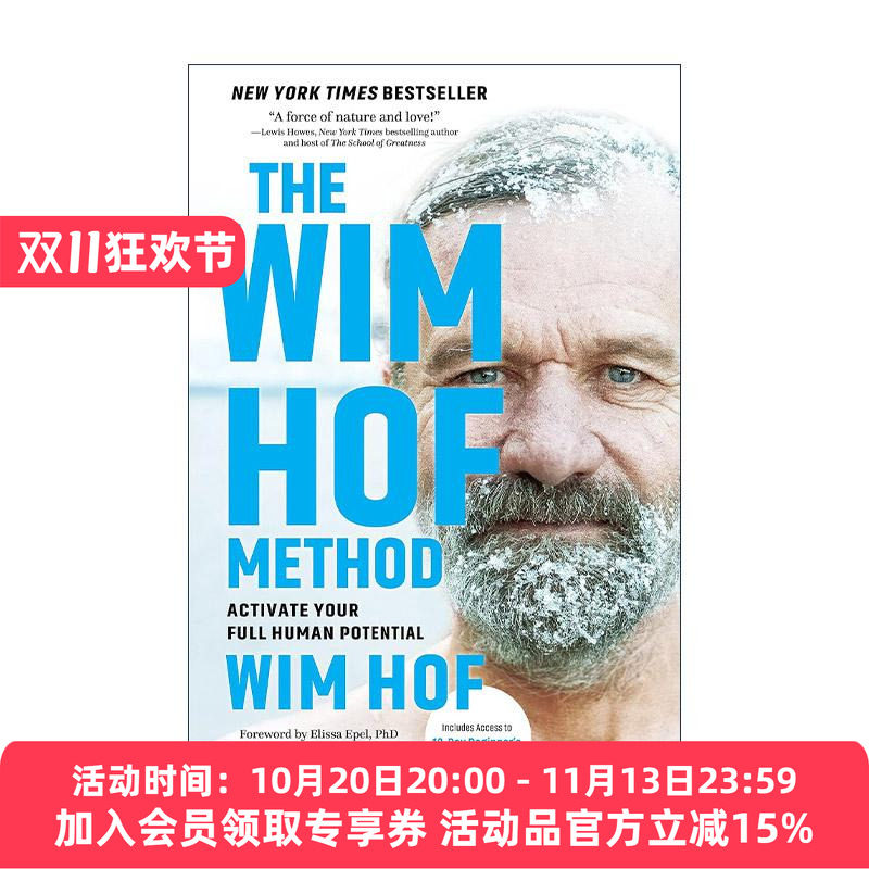 英文原版 The Wim Hof Method 不怕冷的秘密 荷兰冰人自传 呼吸疗法书单 英文版 进口英语原版书籍