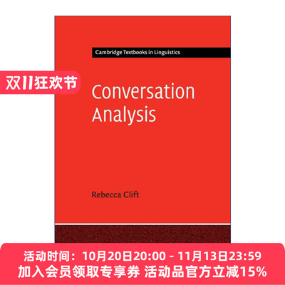 英文原版 Conversation Analysis 会话分析 剑桥语言学文本系列 英文版 进口英语原版书籍
