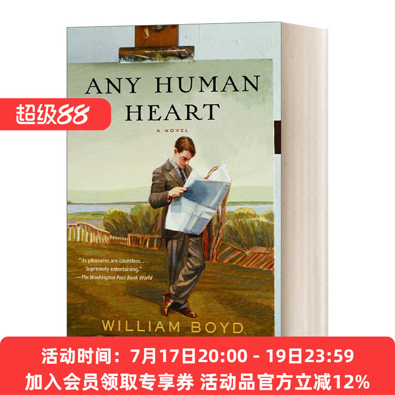 英文原版 Any Human Heart 赤子之心 凡人之心 洛根·蒙斯图尔特的私密日记 William Boyd威廉·博伊德 英文版 进口英语原版书籍